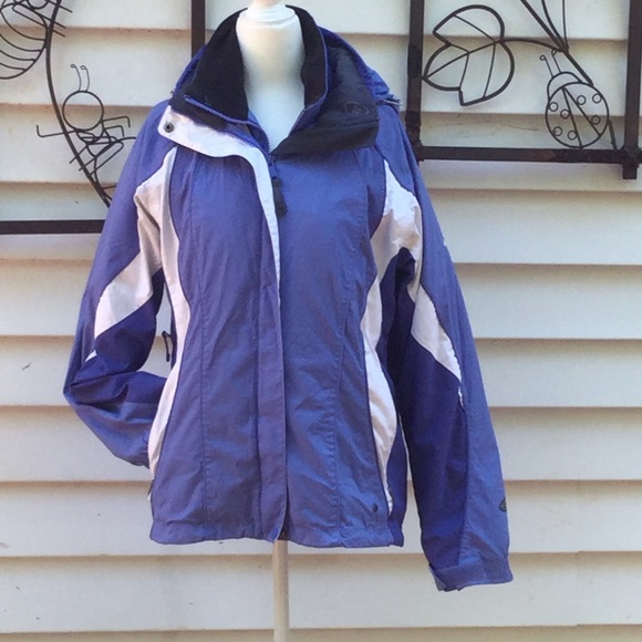 Columbia Jackets \u0026 Coats | Columbia Vertex Interchange Jacket Womens Sz M Blue White 2-in-1 Hooded | Color: Blue/White | Size: M | 383northmain's